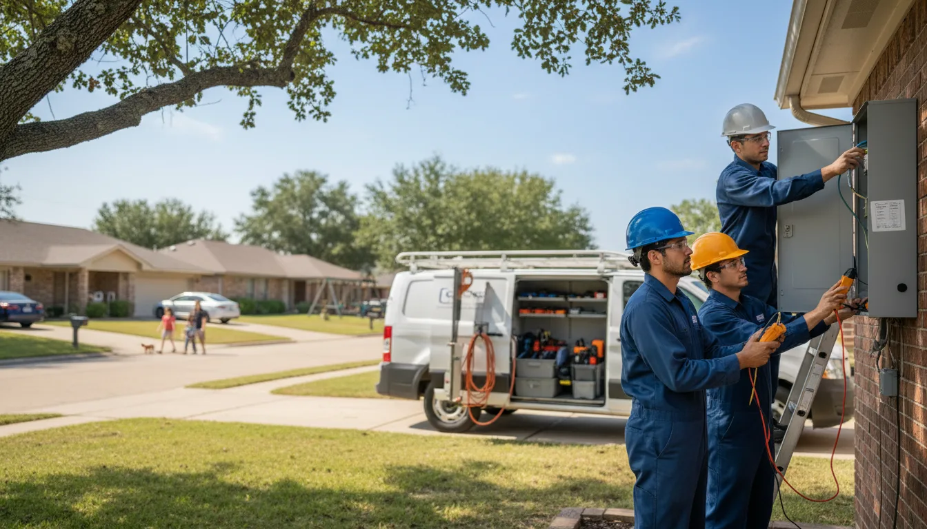 Certified electrician providing emergency electrical services in Wooster, AR